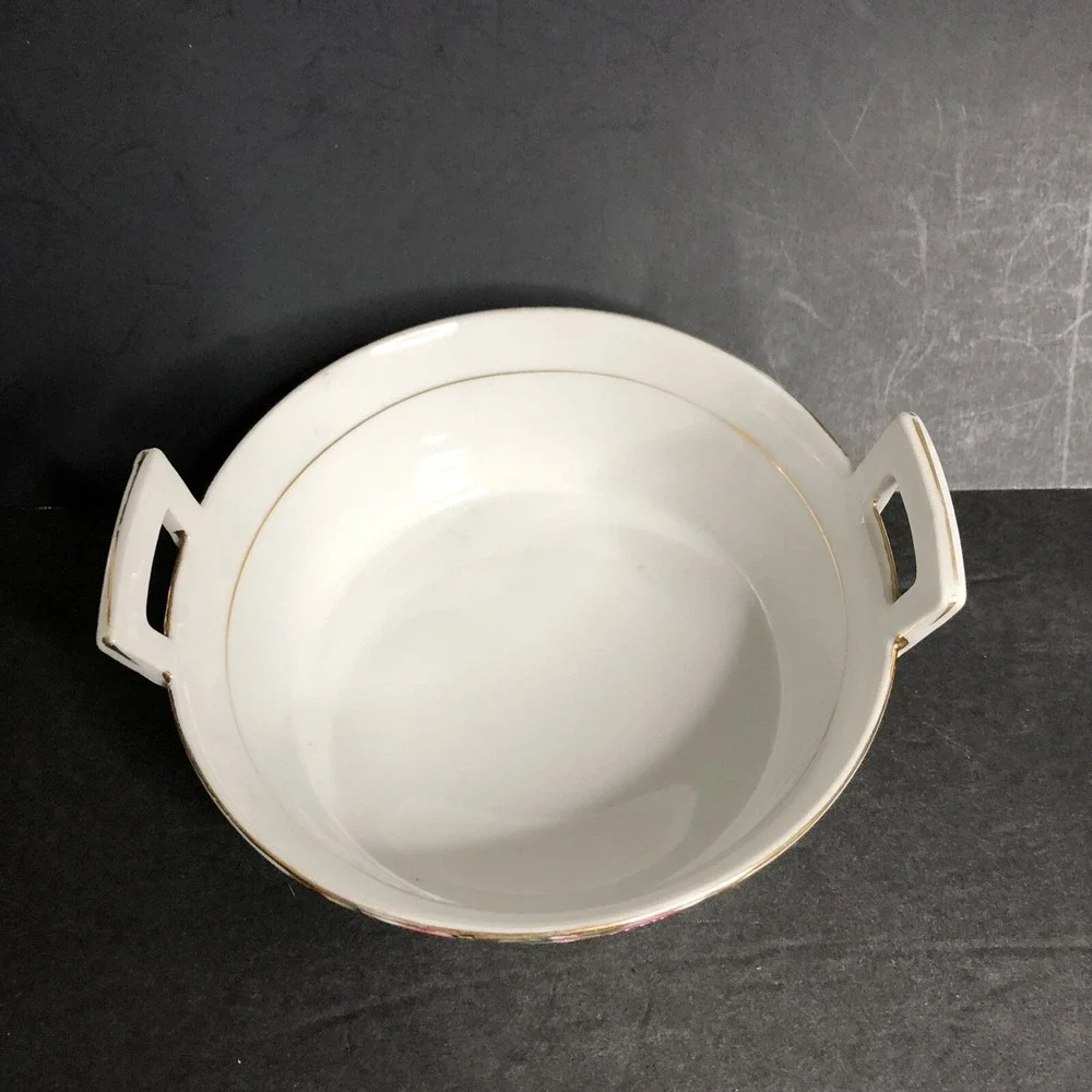Noritake Azalea Butter Tub Bowl NO INSERT Small Pink Floral Hand Painted 19322